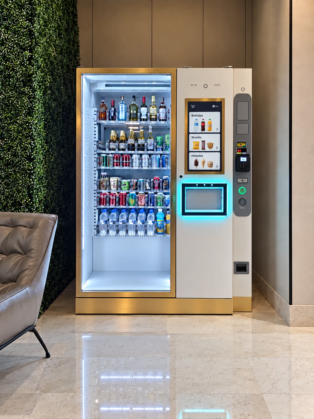 Máquina Smart Vending instalada en un espacio interior